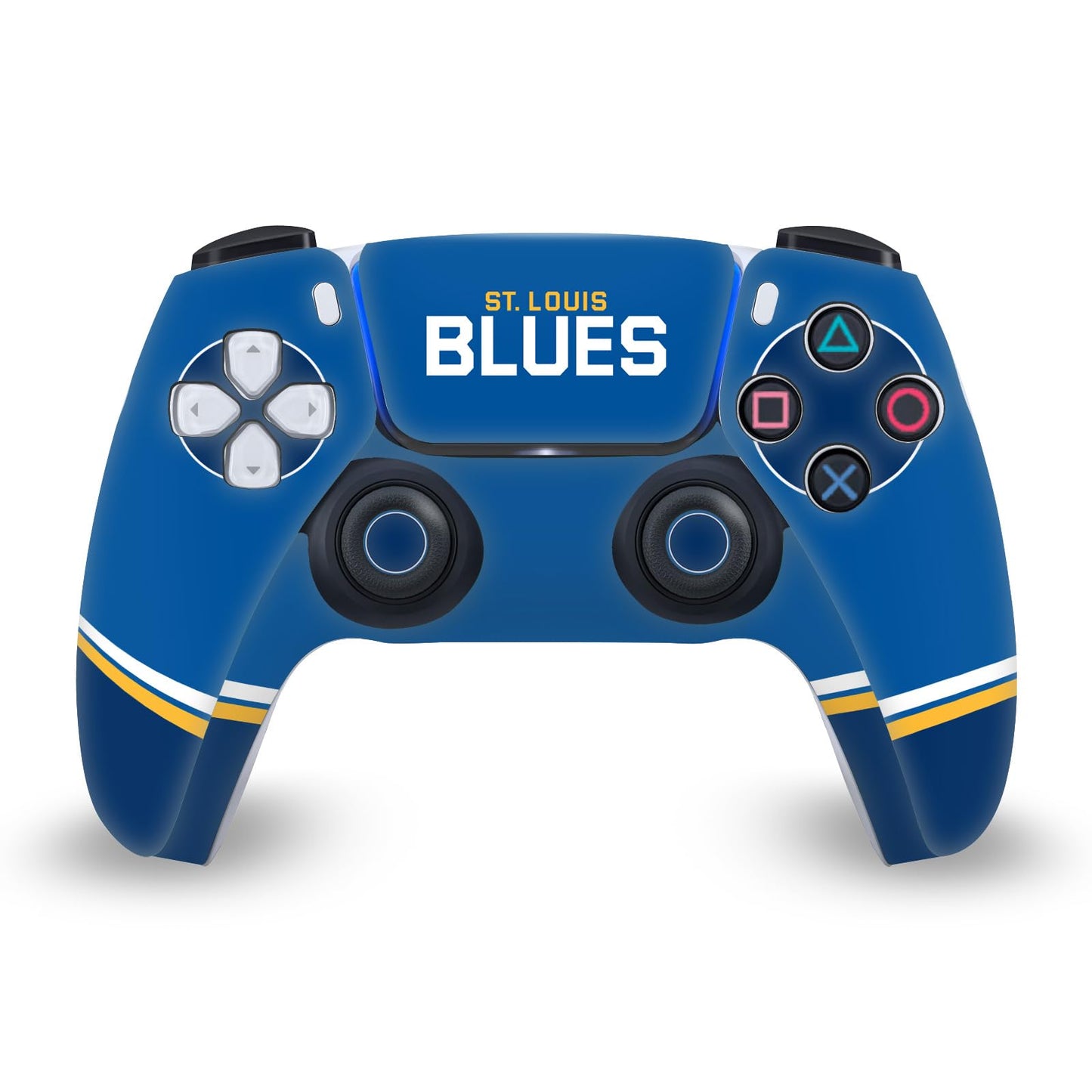 Head Case Designs Officially Licensed NHL Oversized St Louis Blues Vinyl Faceplate Sticker Gaming Skin Decal Cover Compatible With Sony PlayStation 5 PS5 DualSense Controller