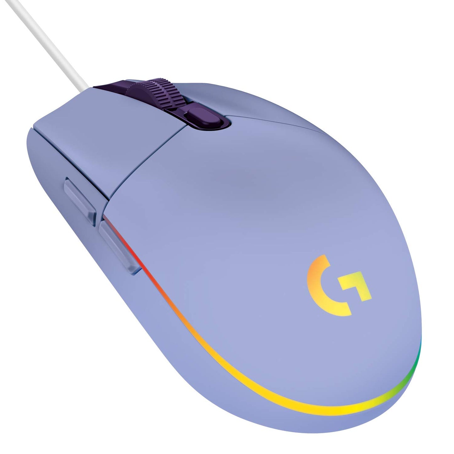 Logitech G203 Wired Gaming Mouse, 8,000 DPI, Rainbow Optical Effect LIGHTSYNC RGB, 6 Programmable Buttons, On-Board Memory, Scre