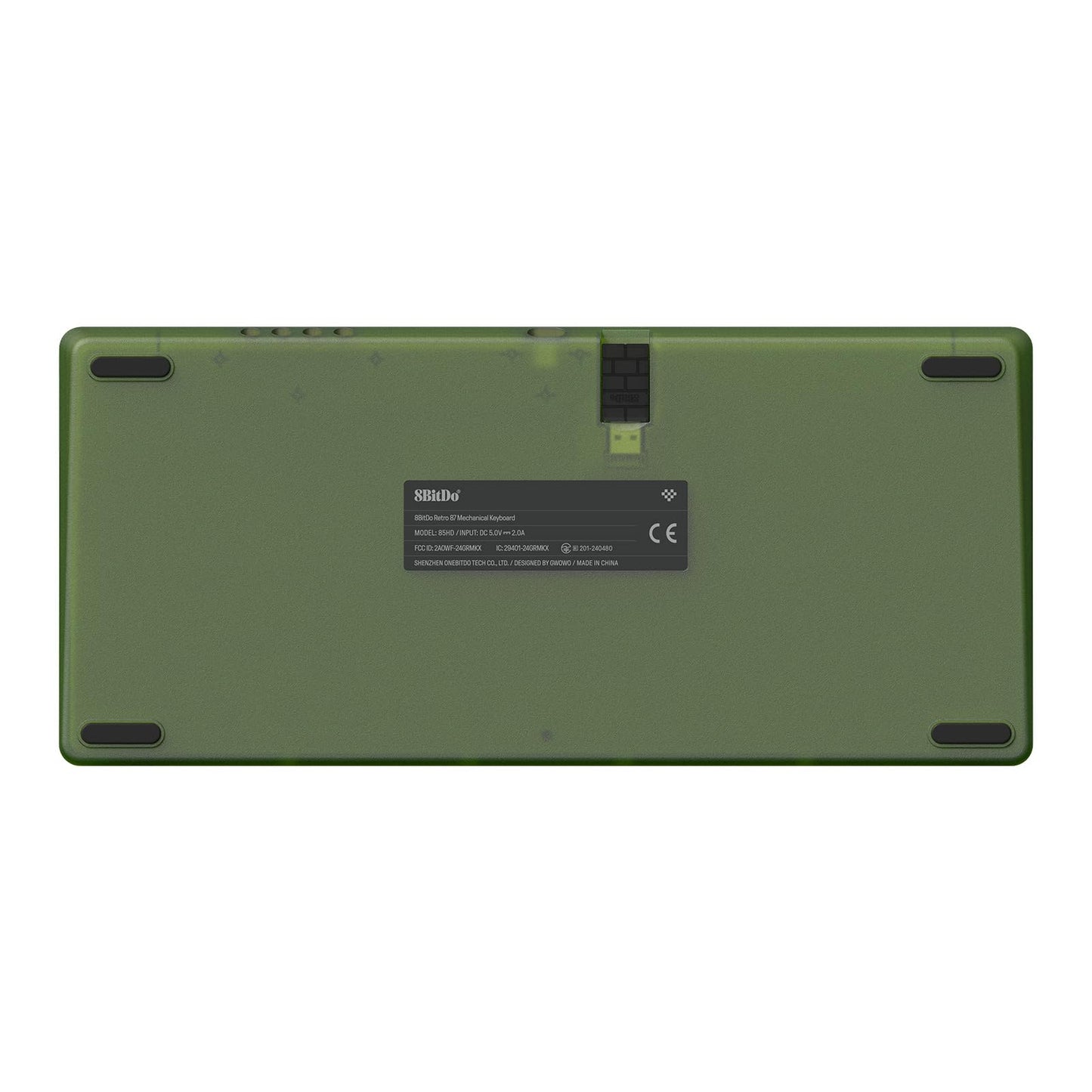 8Bitdo Retro 87 Mechanical Keyboard - RGB Backlight, Bluetooth/2.4G/USB-C, Xbox Edition, Hot Swappable, for Windows and Android