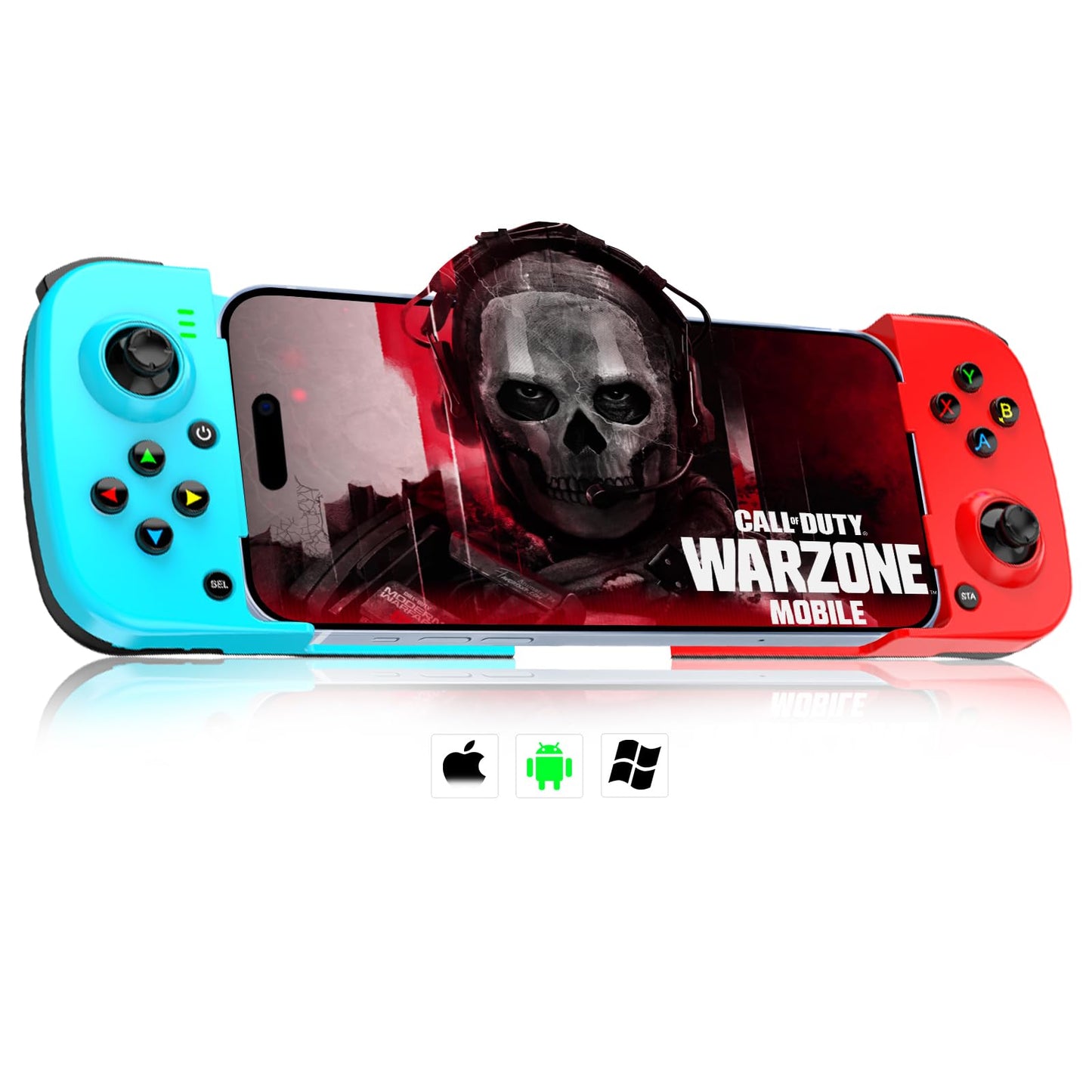arVin Wireless Gamepad Controller for iPhone iOS Android PC with Back Button, Mobile Gaming Controller for iPhone 15/14/13/12/11