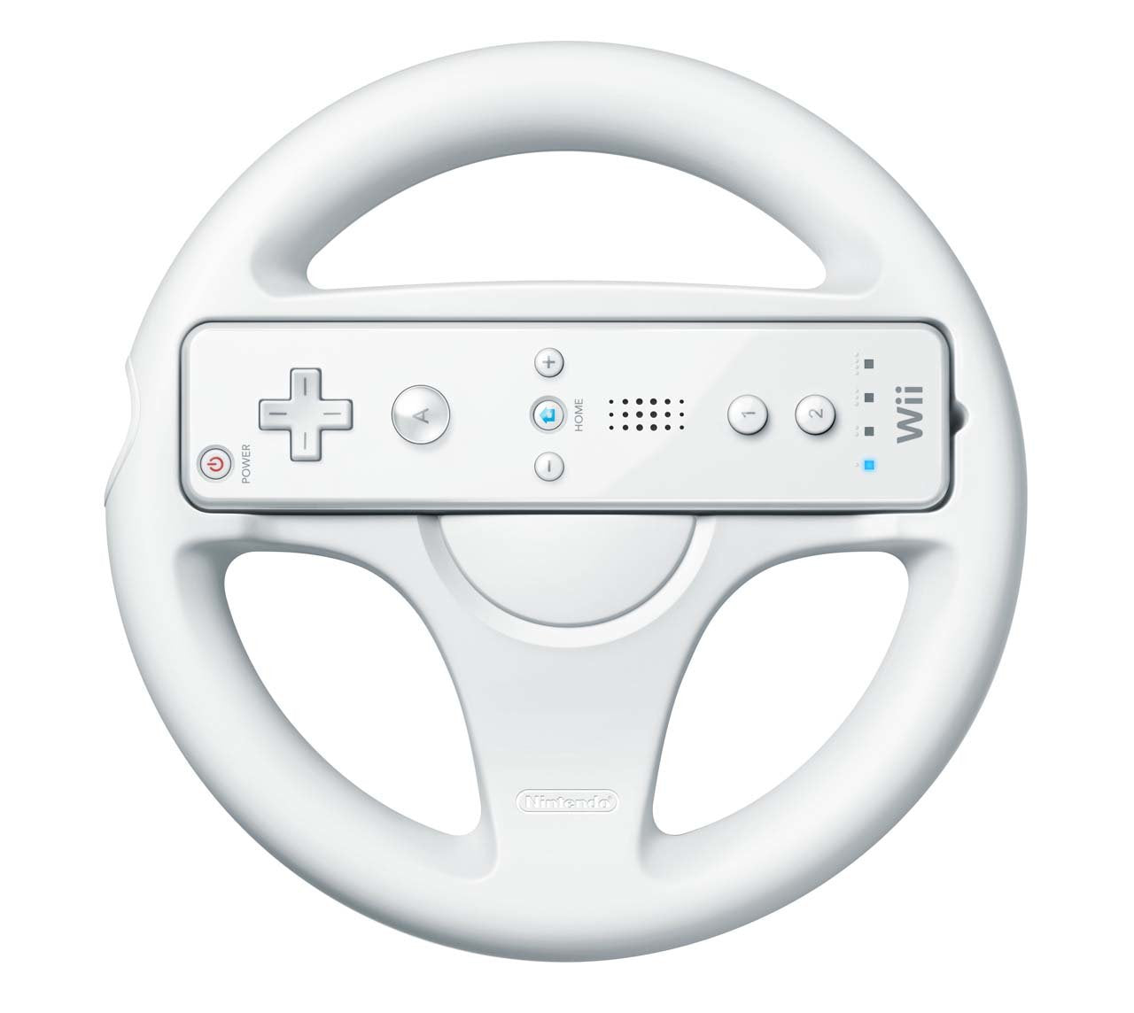 Nintendo Wii Wheel for Wii Remote Controller - White, Model RVLAHA