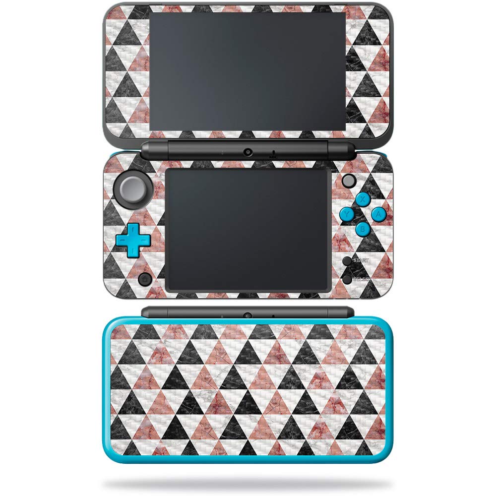 MightySkins Carbon Fiber Skin for Nintendo New 2DS XL - Marble Pyramids | Protective Durable Textured Carbon Fiber Finish | Easy to Apply Remove and Change Styles | Made in The USA