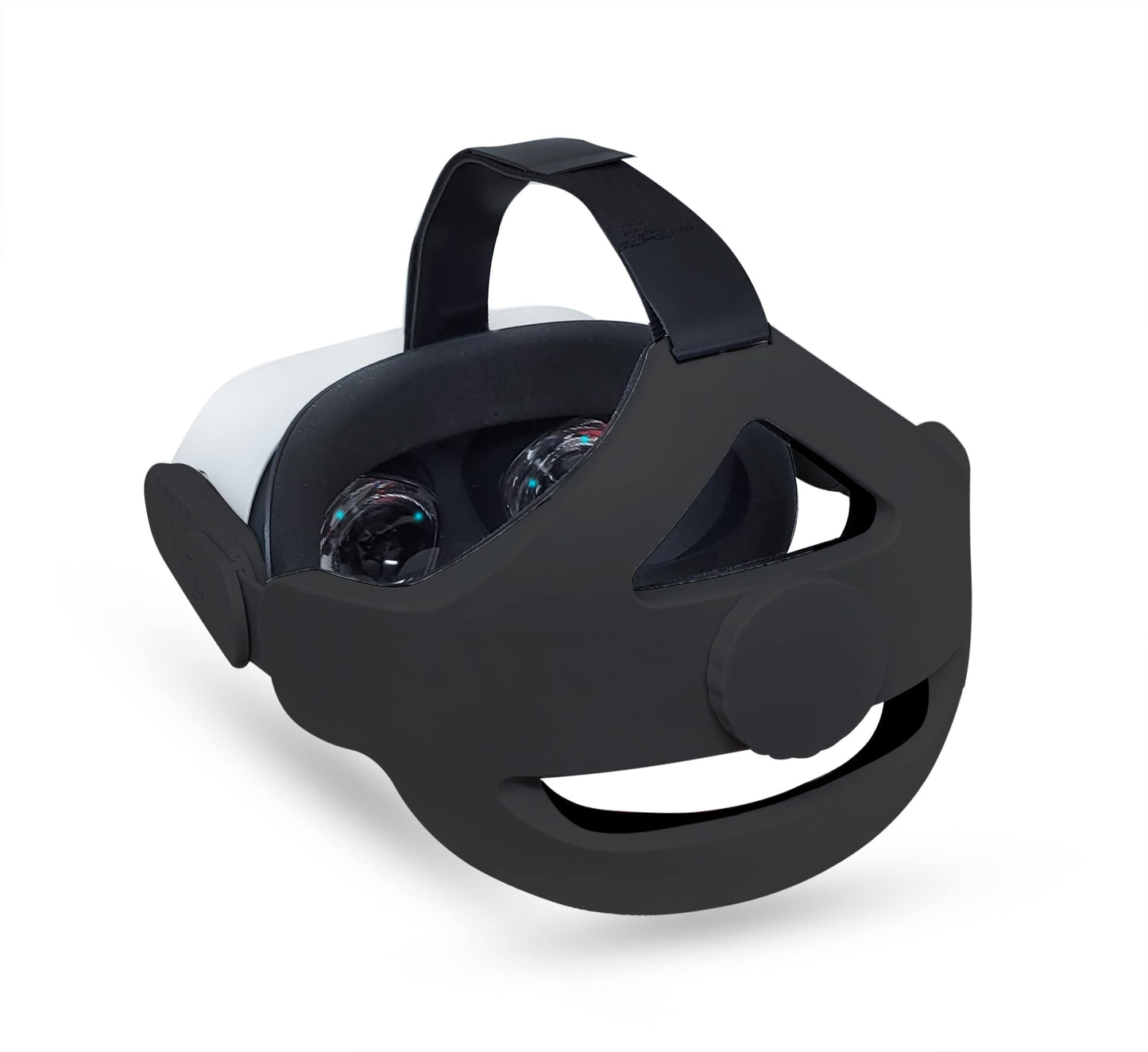 TNE Headband for Oculus Quest 2/Meta Quest 3 Headset Virtual Reality VR | Replacement Accessories for Quest 2/3 Elite Head Strap Reduce Head Pressure Enhanced Support Large Cushion (Black)