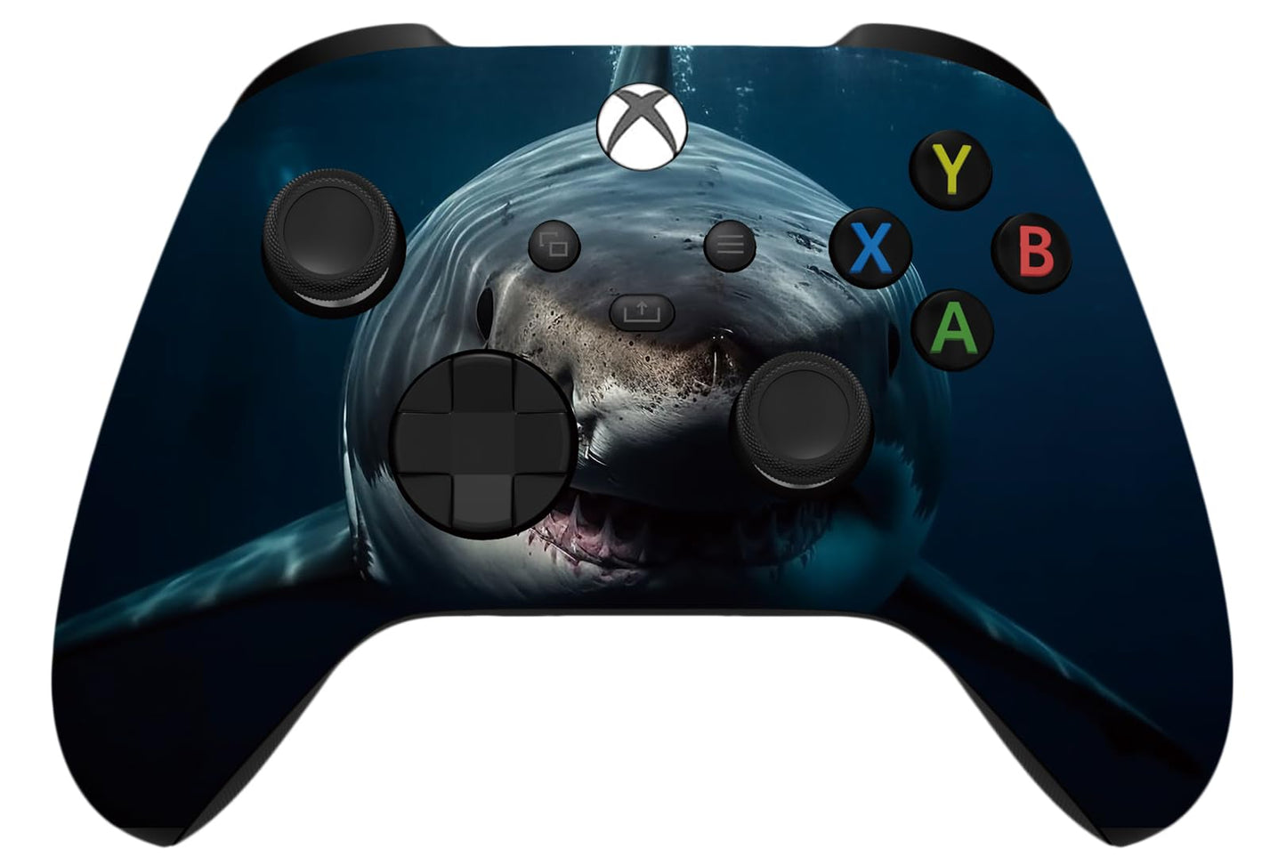 ProControllers LLC Wireless Custom Controller Compatible with PC Windows 10+ Series X/S & One (Series X/S Shark Attack)