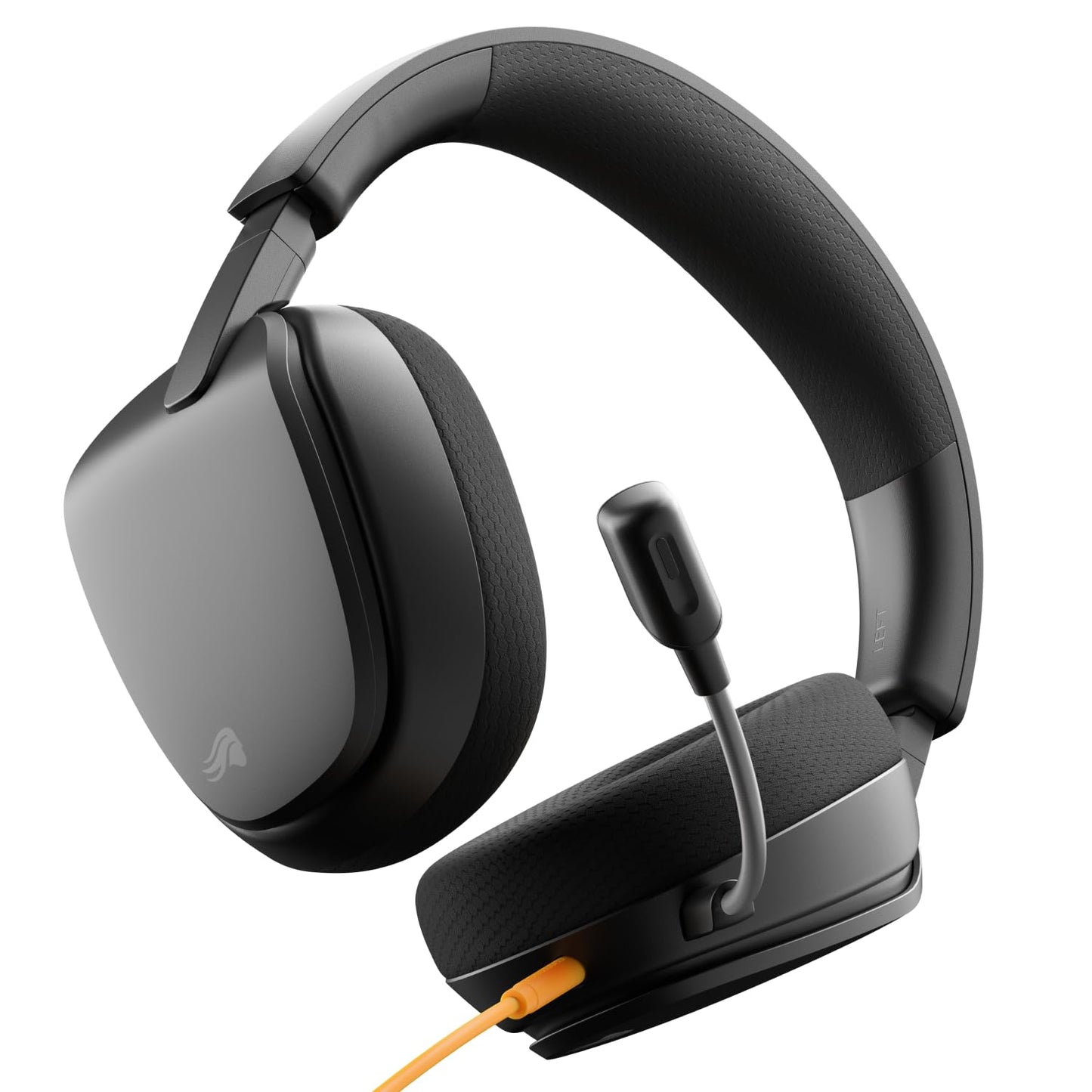 GLORIOUS GHS Eternal - Stereo Gaming Headset for PC PS5 PS4 Xbox Switch - Custom Tuned Angled Drivers Adjustable Crystal Clear Detachable Mic 3.5mm - Durable All Day/Night Comfort - Black