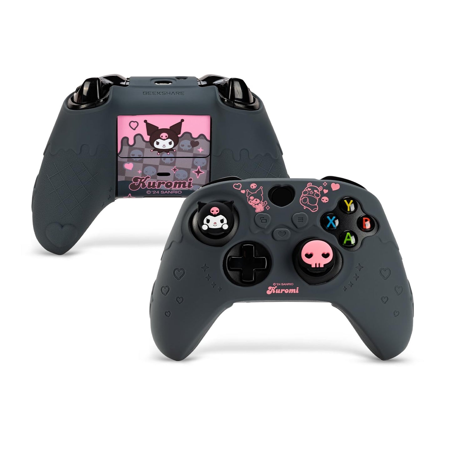 Kuitmor Controller Cover Skin for Xbox Series X/S Soft Silicone Anti-Slip Protective Cover Skin Case Compatible with Xbox Controller with 2 Thumb Grip Caps - KLM