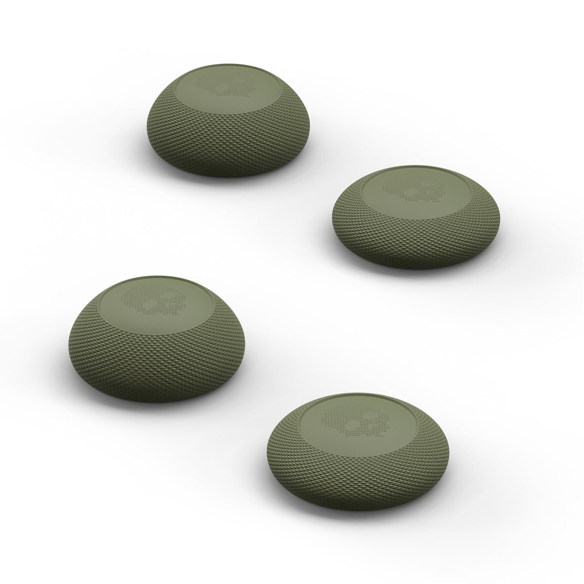 Skull & Co. Convex Thumb Grips Set: Skin CQC Joystick Cap Analog Stick Cap for Steam Deck/OLED and ROG Ally- OD Green 2 Pairs (4pcs)