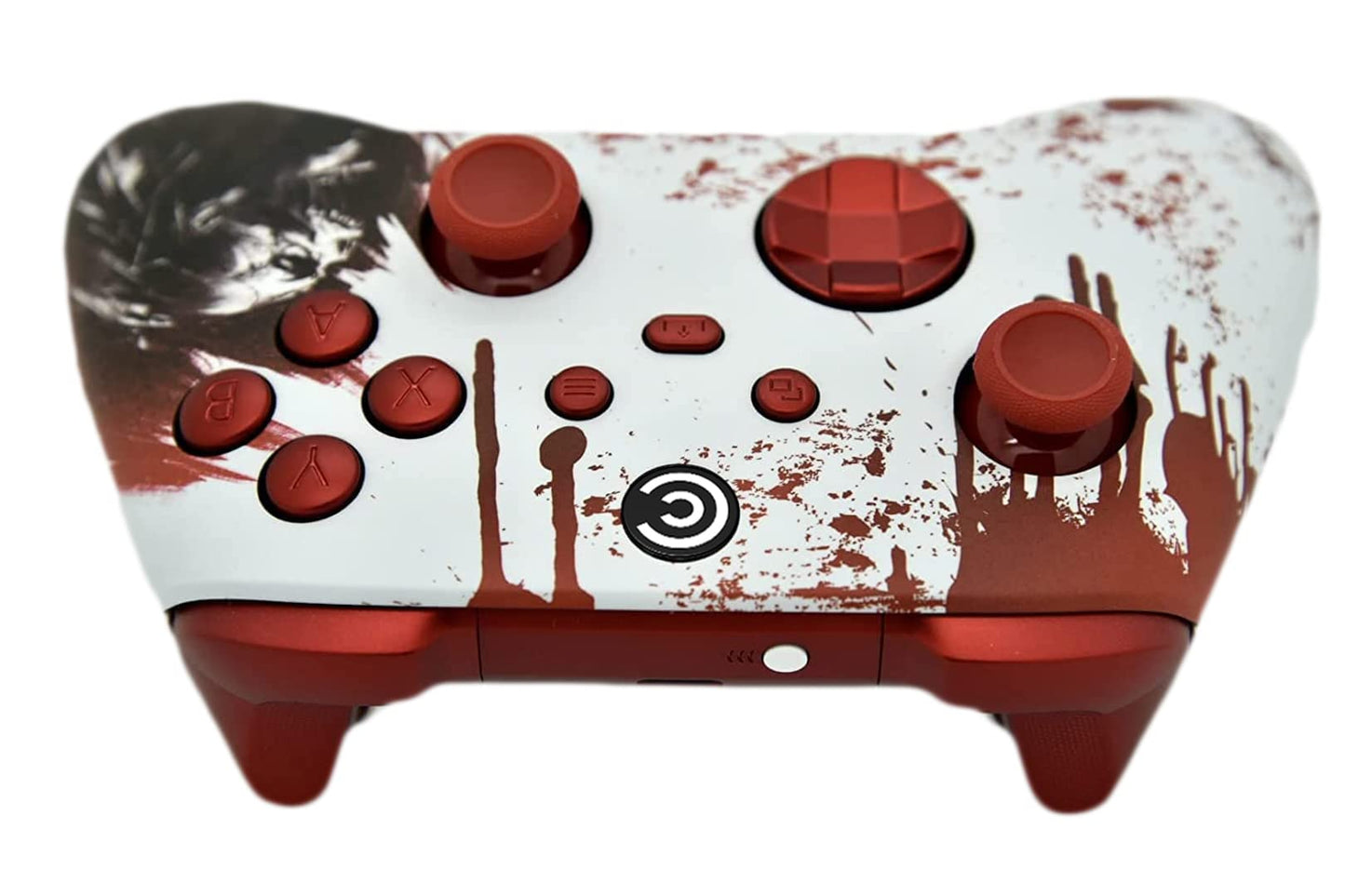 Custom Controllerzz Wireless Controller for Xbox & PC - Bloody Zombie w/Red Inserts - Designer Series