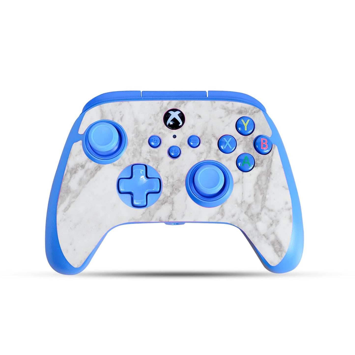 Gaming Skin Compatible with PowerA Xbox Series X|S Enhanced Wired Controller - Frost Marble - fine 3M Vinyl Protective Wrap Decal Cover - Easy to Apply | Crafted in The USA by MightySkins