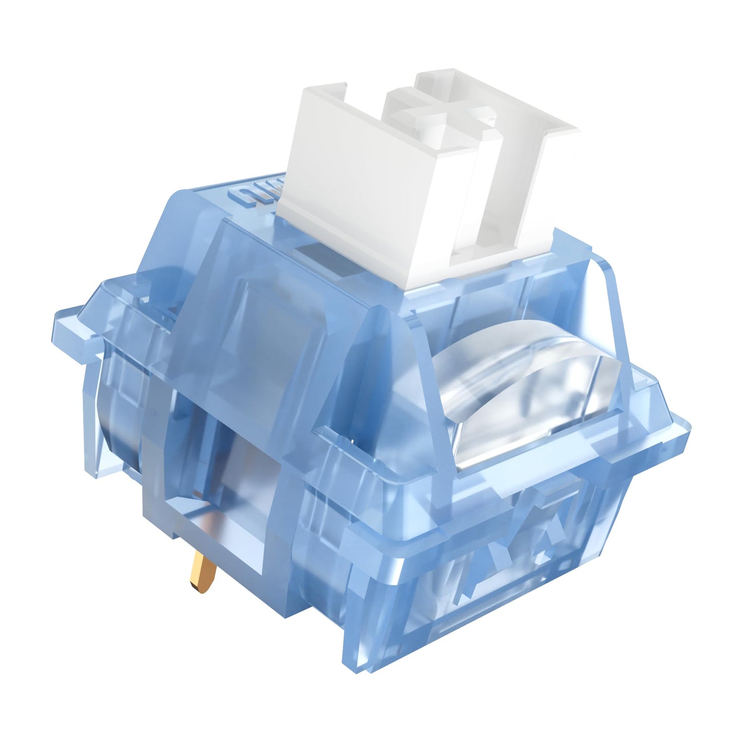 Outemu Ice Blue V3 Switch 3-pin 40gf Pre-lubed Dustproof Clicky Switch Suitable Keyboard Clickers for 3D Prints/MX Mechanical Gaming Keyboards(20Pcs)