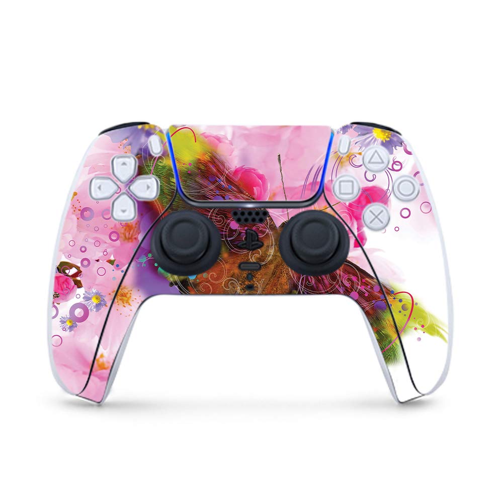 MightySkins Gaming Skin for PS5 / Playstation 5 Controller - Hippie Butterfly | Protective Viny wrap | Easy to Apply and Change Style | Made in The USA
