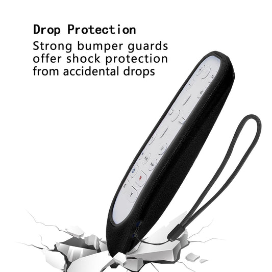 CHUNGHOP Protective Silicone Case for PS5 Media Remote - Shockproof, Washable, Black