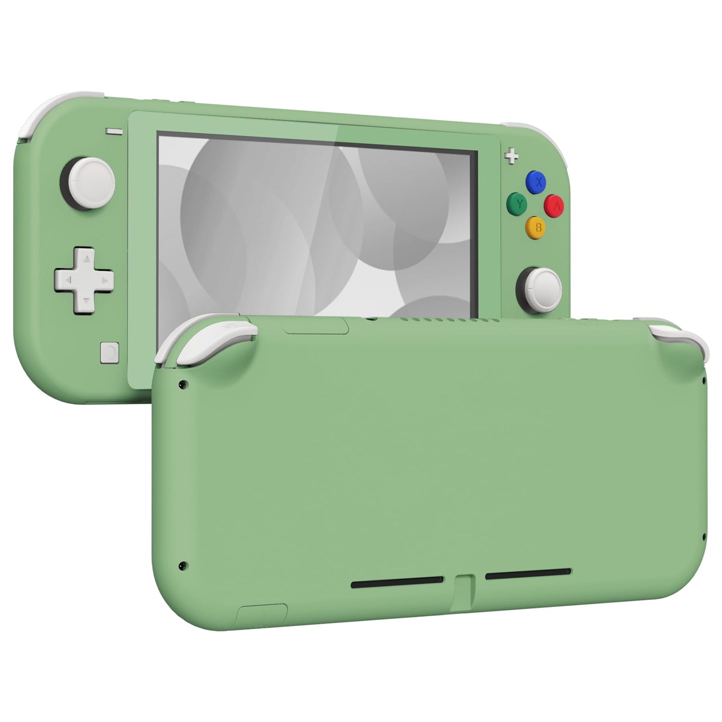 eXtremeRate Matcha Green DIY Replacement Shell for Nintendo Switch Lite NSL Handheld Controller Housing w/Screen Protector Custom Case Cover for Nintendo Switch Lite