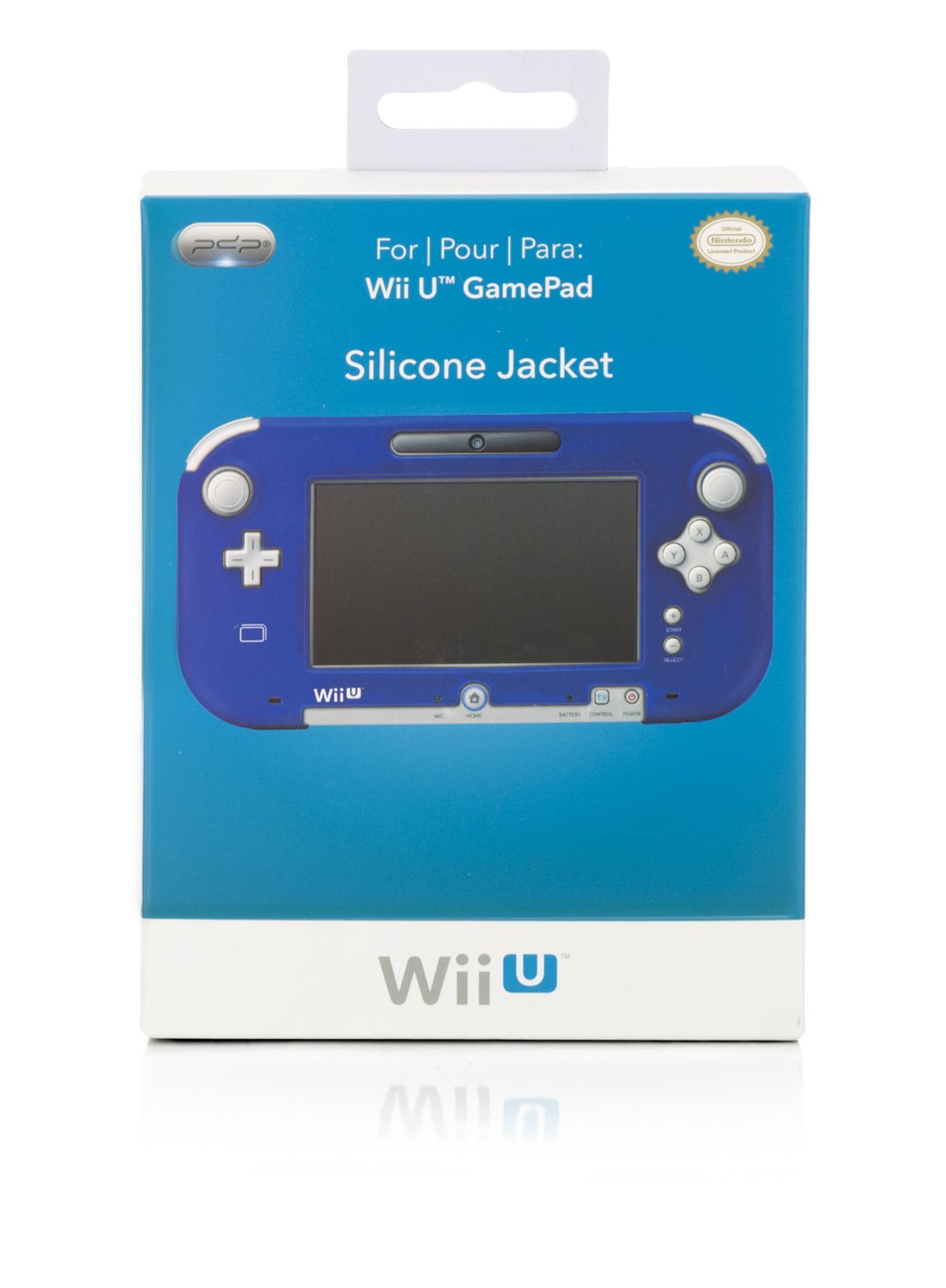 PDP Wii U Gamepad Silicone Jacket - Model N-8570BLU, Blue Color, Durable Protection