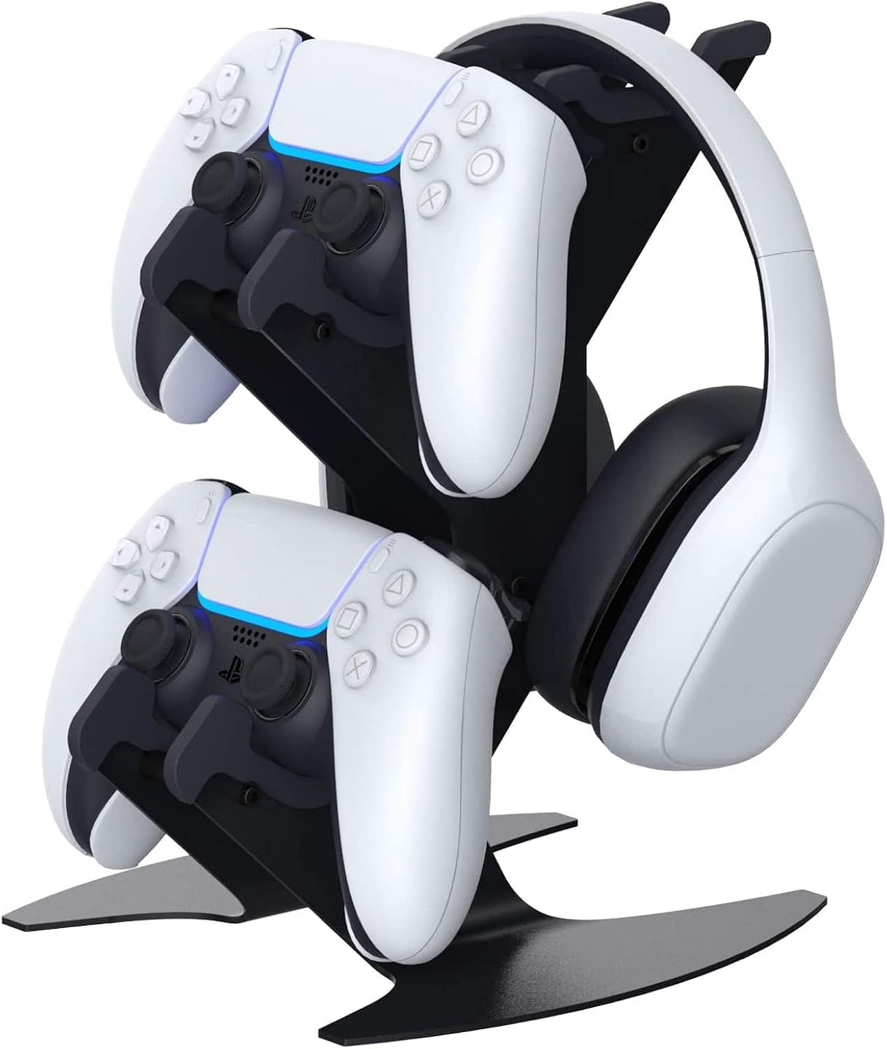 DOYO Controller Stand Game Controller Holder Headset Stand Mount for Xbox one PS4 PS5 Xbox Series X/S Switch PC Headset Aluminum Metal Headset Holder Universal Organizer for Gaming Controller