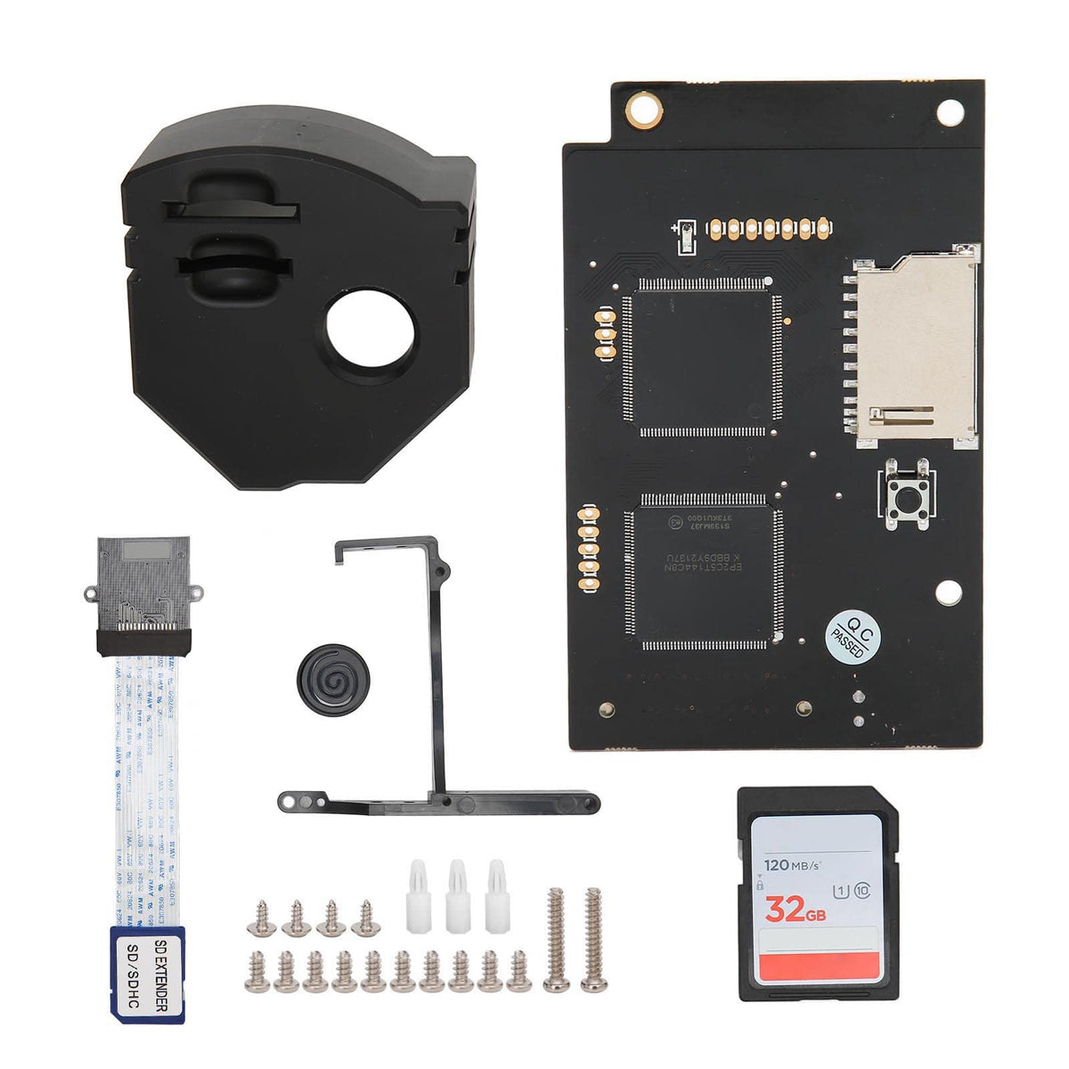 for GDEMU Optical Drive Simulation Board V5.15b Repair Part Optical Drive for Game Console VA1 Host with 32G Game Storage Card Black