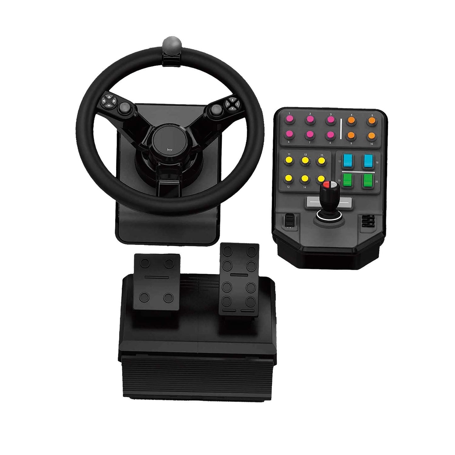 Logitech G USB Side Panel for PC Farm Simulator - 7.6" Black - Model 945-000031