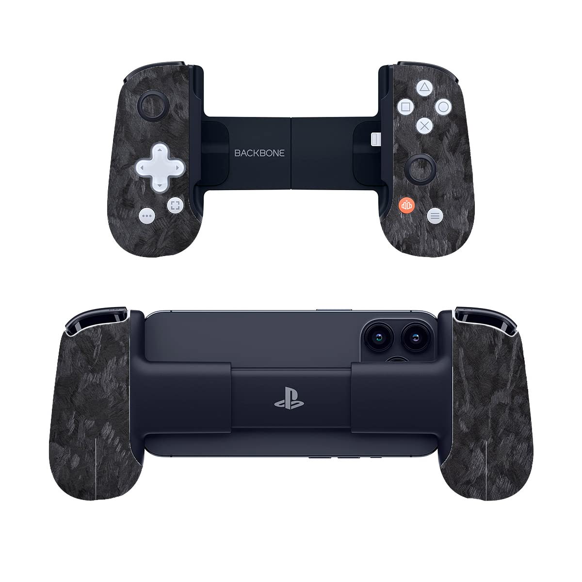 SopiGuard Sticker Skin for Backbone One Controller Full Body Wrap (Forged Carbon)