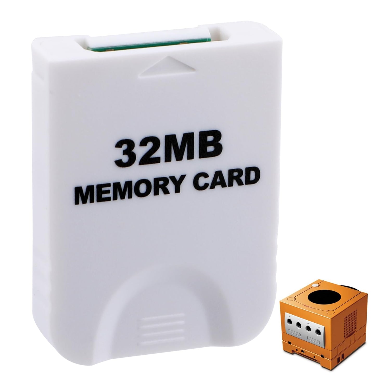 32MB(507 Blocks) Game Memory Card Game at Cube Memory Card Game-at-Cube Memory Cards Compatible forNintendo/Wii Original Console Accessory Kits(White)