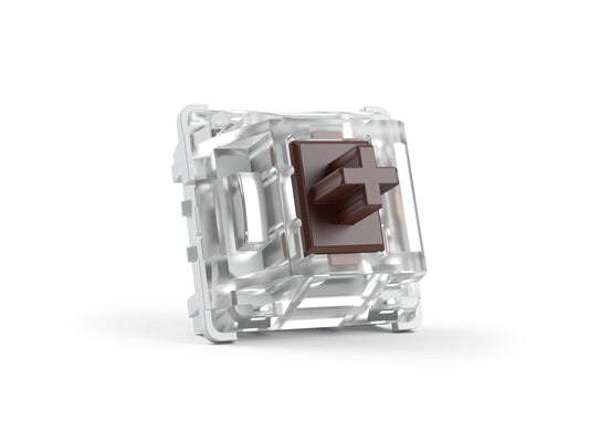Glorious Gateron Brown Mechanical Keyboard Switches - 120 Pack, Tactile 45g Actuation Force, 60% Size, Brown Color
