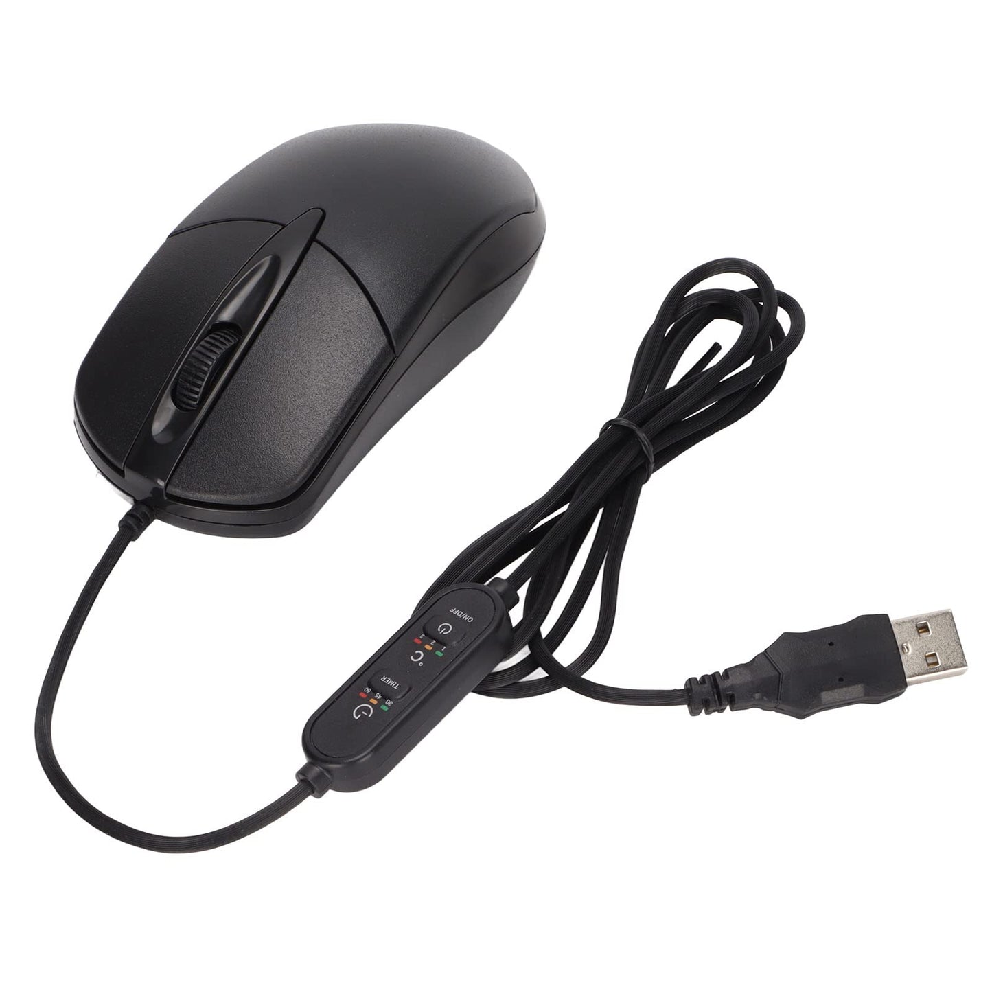 ASHATA Heated Mouse Constant Temperature Adjustment Wired Heated Mouse Widely Compatible for PC for Laptops for Desktops