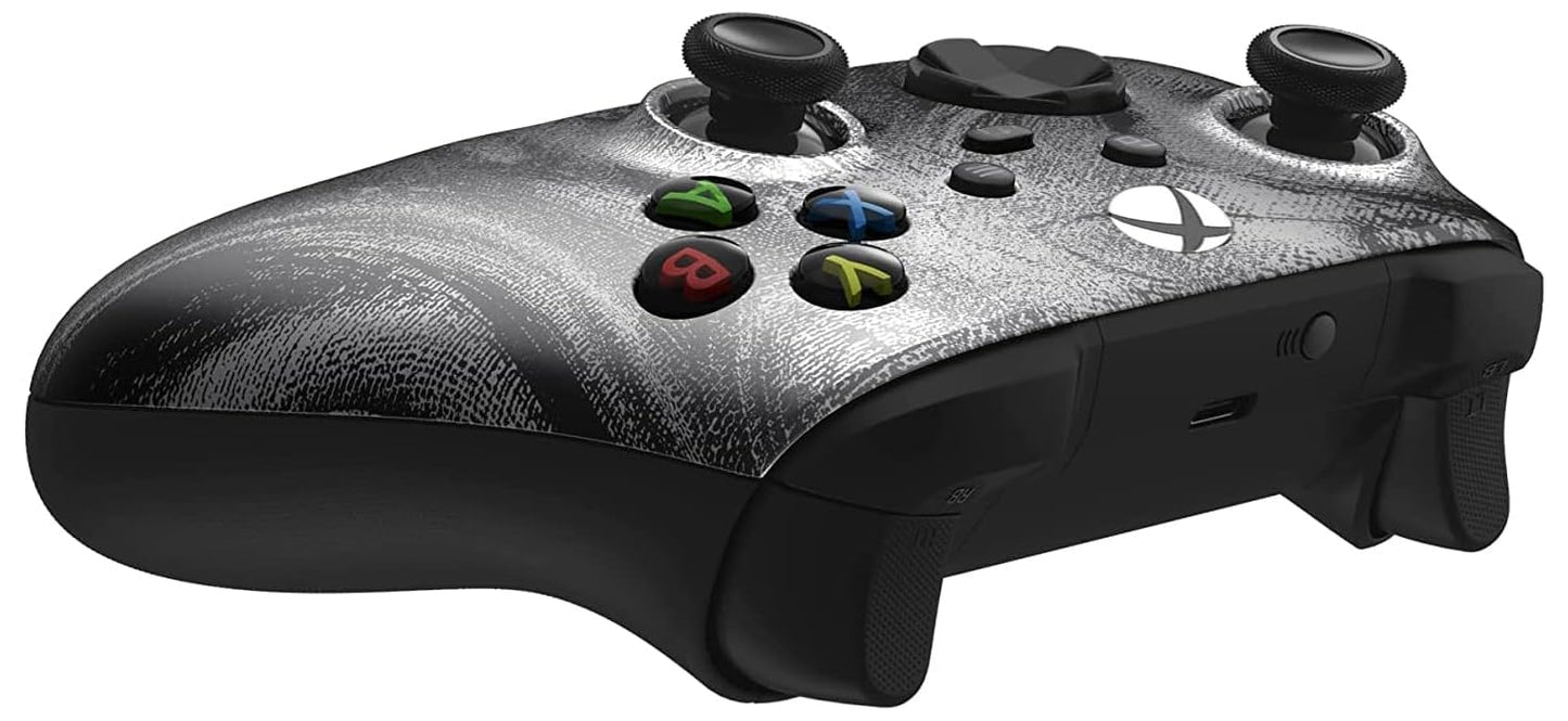 Custom Controllerzz Wireless Controller for Xbox Series X/S & One - Soft Touch - X/S Silver Swirl