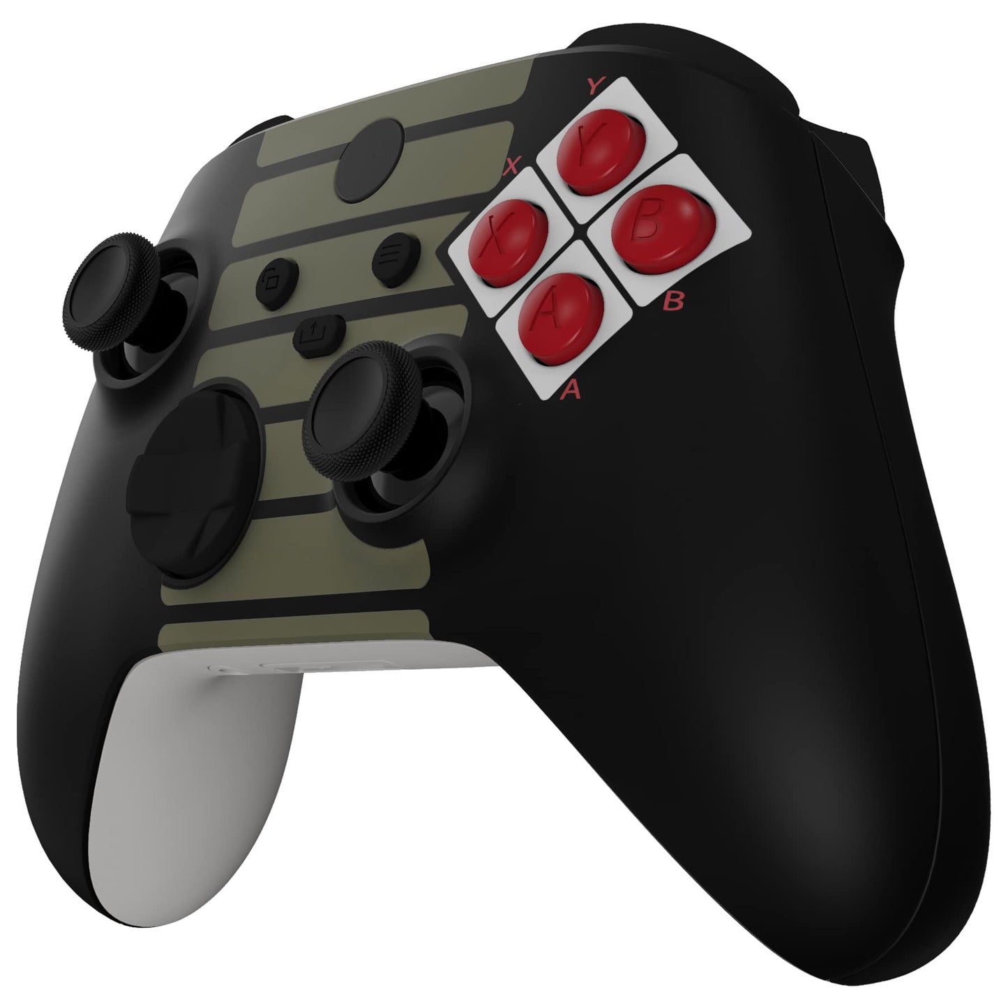 eXtremeRate Xbox Series X & S Controller Shell Set - NES Style Replacement Side Rails, Grips, Front & Back Plates, Model QX3T1001