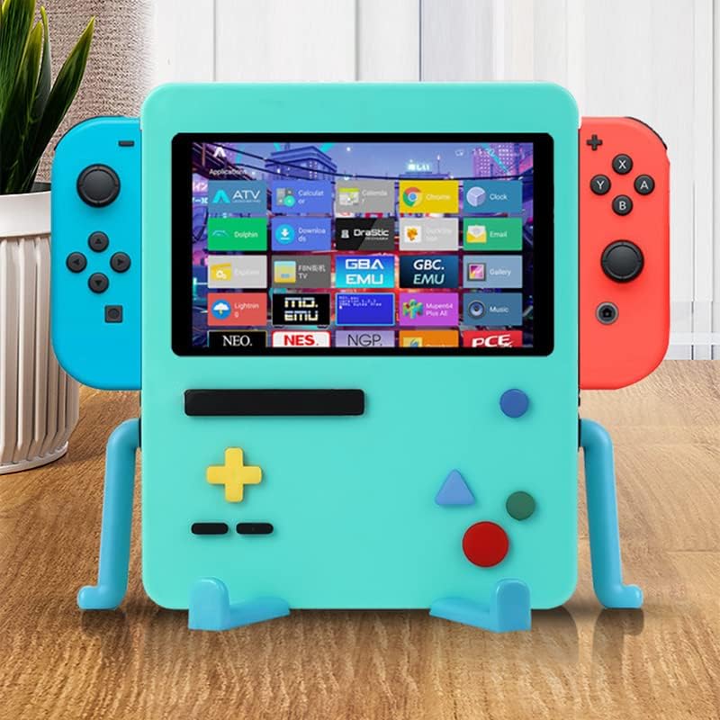 IRISFLY USB Portable Dock Playstand for Nintendo Switch OLED - Cute Blue Case Decor