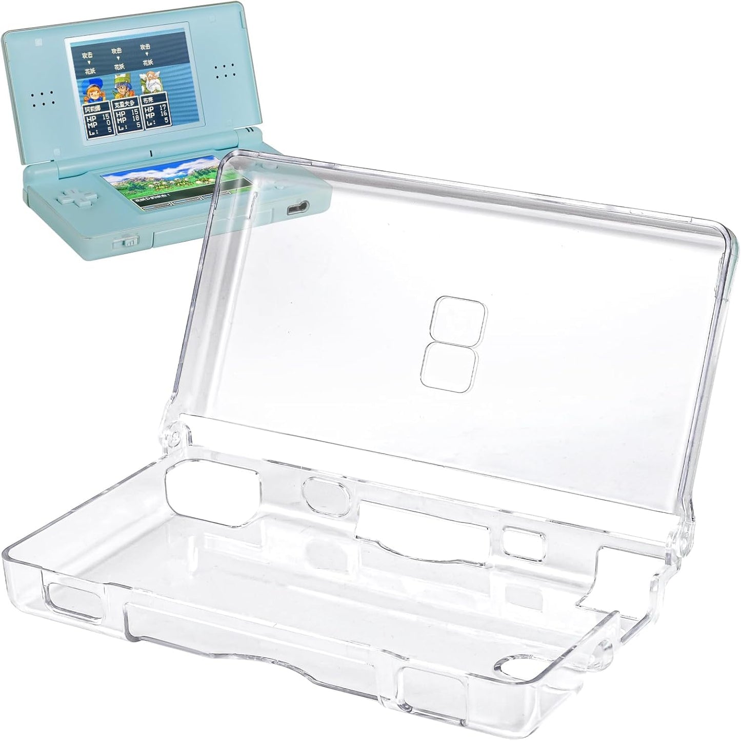VSEER Crystal Clear Hard Shell Protective Case Cover for Nintendo DS Lite NDSL Transparent (Not for Nintendo DS or DSi)