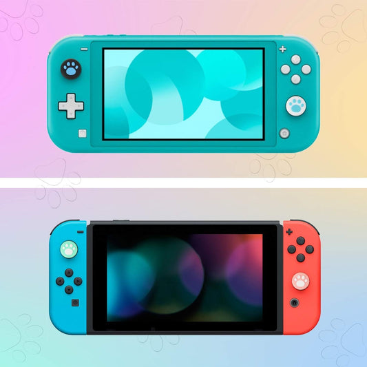 Sumind 28-Piece Cute Cat Claw Thumb Grip Caps for Nintendo Switch & Joy-Con, Soft Silicone, Model: Sumind-Thumb Grip-01