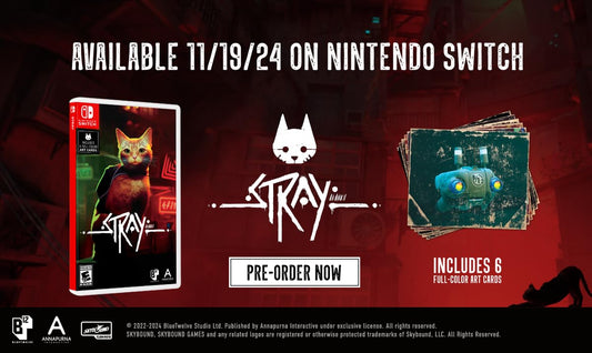 Skybound Games Stray for Nintendo Switch - Action Adventure Game, Model 0811949038661