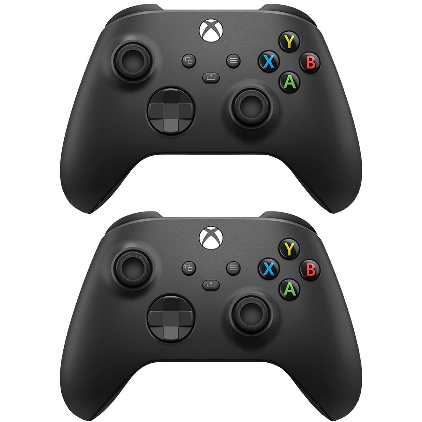 Microsoft Xbox Core Wireless Controller 2-Pack Bundle - Carbon Black - Xbox Series X|S Xbox One and Windows Devices