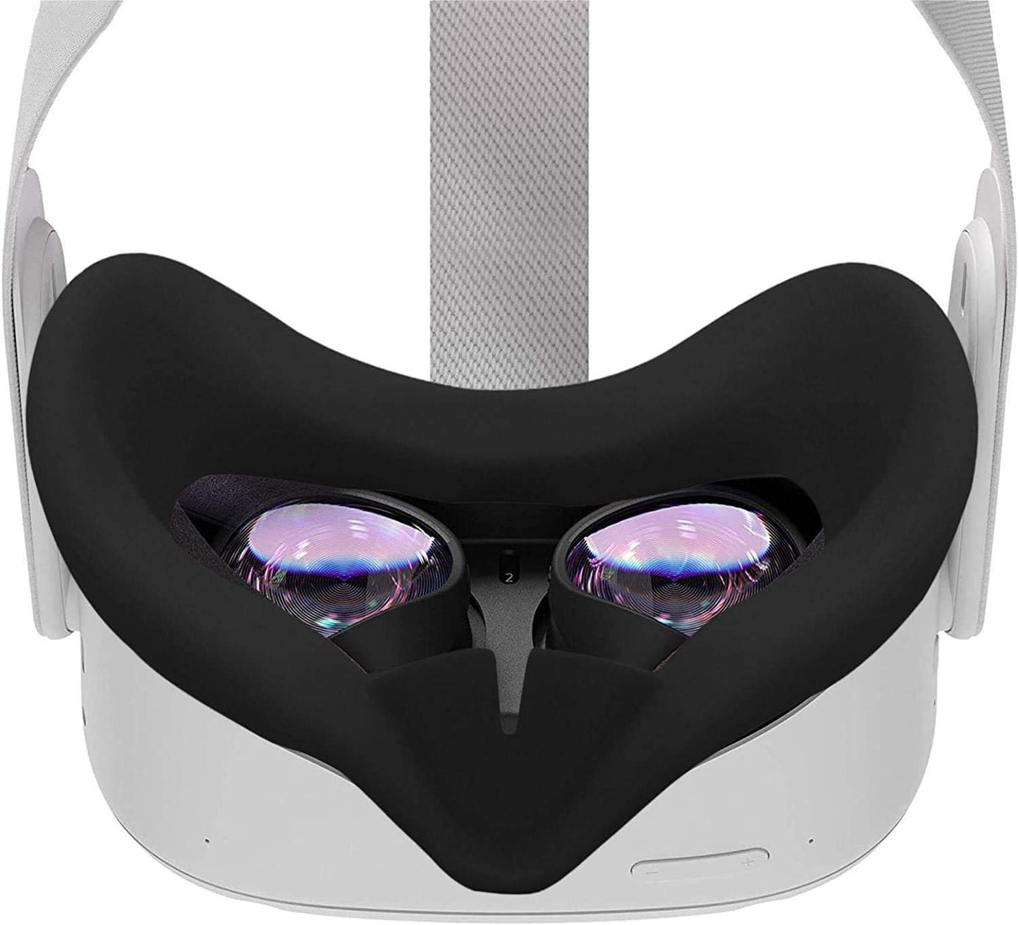 RGEEK VR Silicone Face Cover for Quest 2 Sweat-Proof Lightproof Non-Slip Washable Replacement Face Pads for Quest 2 Accessories