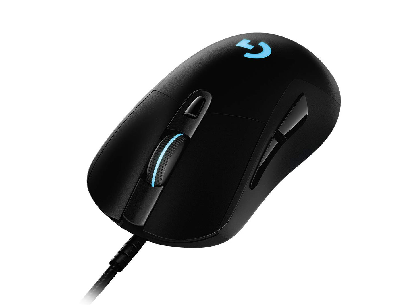 Logitech G403 Hero Wired Gaming Mouse Hero 16K Sensor 16000 DPI RGB Backlit Keys Adjustable Weights 6 Programmable Buttons On-Board Memory Braided Cable PC/Mac/Laptop - Black