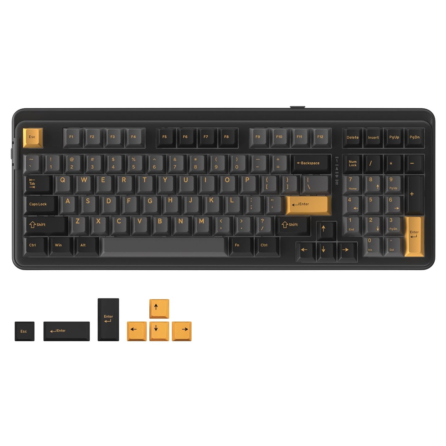 DAREU EK98pro Wireless Mechanical Keyboard 96% Creamy Gaming Keyboard with Number Pad Tri-Mode BT/2.4GHz/USB-C Pre-lubed Linear Switches Gasket Structure Hot Swappable Custom Backlit for Win/Mac