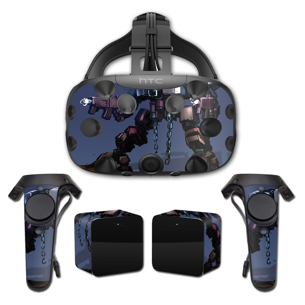 MightySkins Skin Compatible With HTC Vive Full Coverage - Steel Chains | Protective, Durable, and Unique Vinyl Decal wrap cover