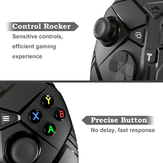 SWVOE Wired Game Controller for X-one Series/X/S & PC, Turbo Function, 3.5mm Audio Jack, Black