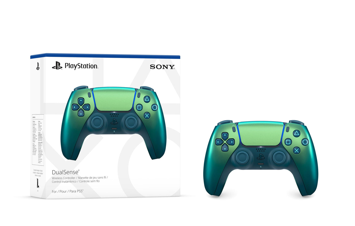 Sony PlayStation DualSense wireless controller - Chroma Teal (Renewed Premium)