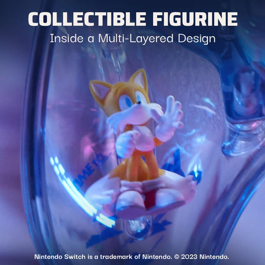 PDP REALMz Wireless Pro Controller for Nintendo Switch - Customizable LED, 40HR Battery, 30FT Connection, Tails Seaside Hill Zone