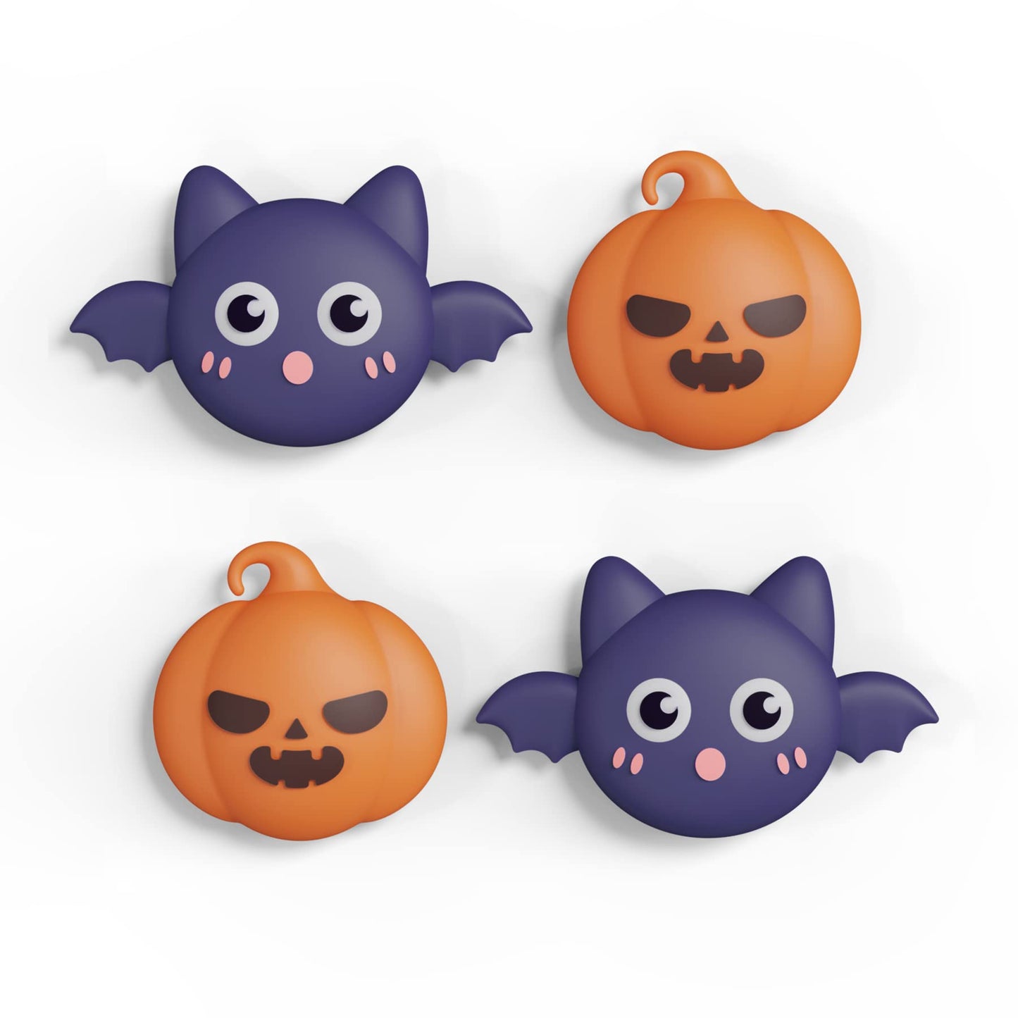PlayVital Joystick Caps for Nintendo Switch Thumbstick Caps for Switch Lite Analog Cover for Switch OLED Joycon Thumb Grip Caps for Switch & Switch Lite & Switch OLED - Halloween Pumpkin Bat