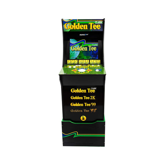Arcade1Up Golden Tee Classic Arcade Machine with Riser - 5ft Gaming Fun