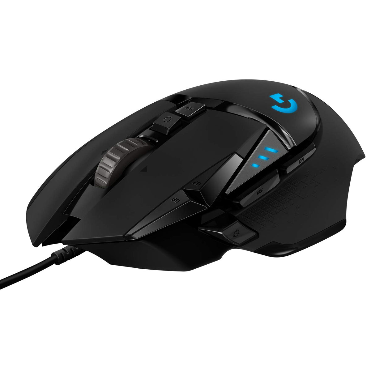 Logitech G502 HERO High Performance Wired Gaming Mouse, HERO 25K Sensor, 25,600 DPI, RGB, Adjustable Weights, 11 Programmable Bu