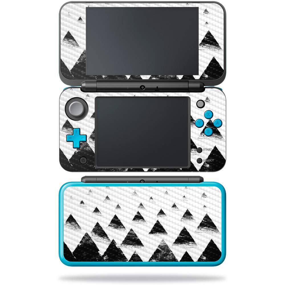 MightySkins Carbon Fiber Skin for Nintendo New 2DS XL - Black Hills | Protective Durable Textured Carbon Fiber Finish | Easy to Apply Remove and Change Styles | Made in The USA