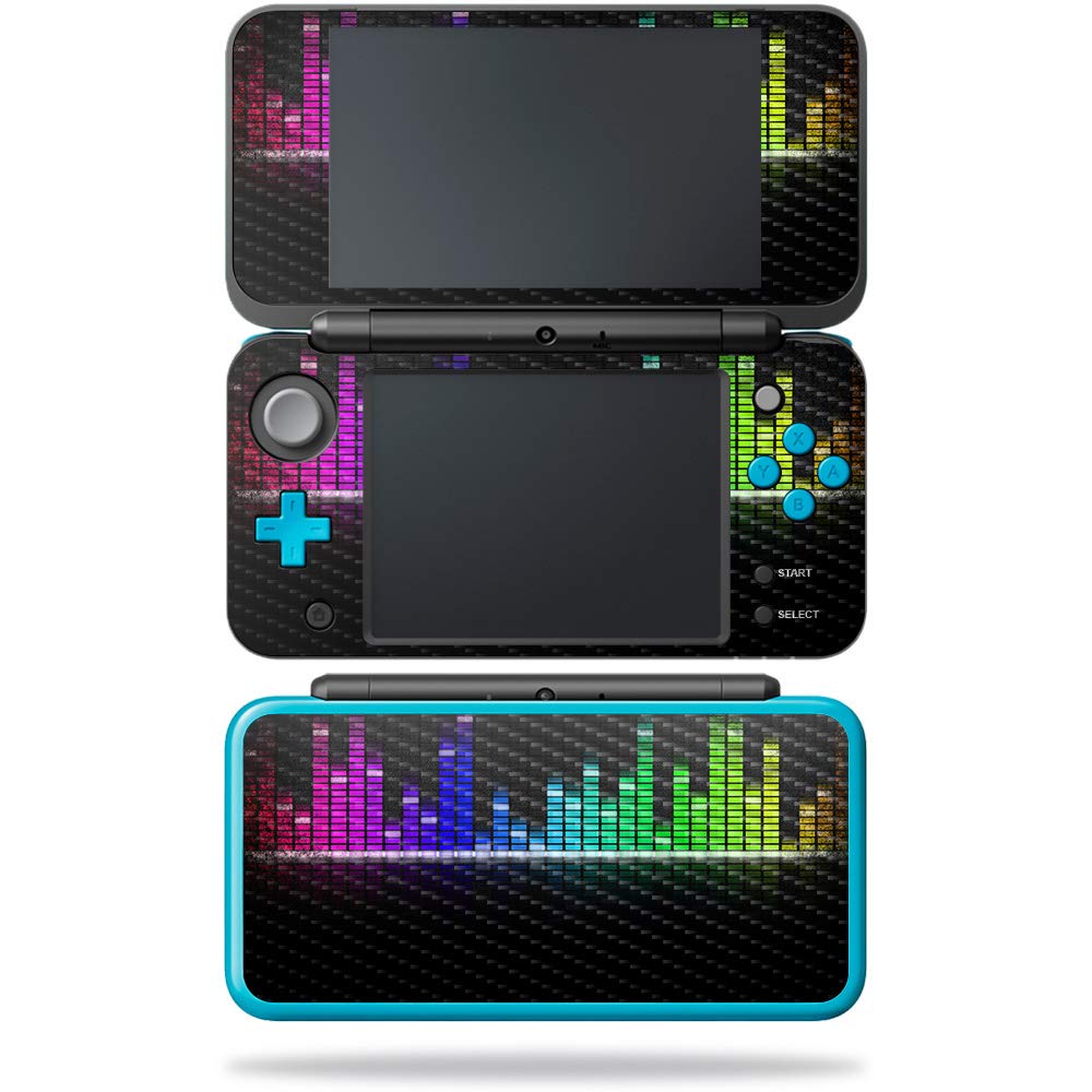 MightySkins Carbon Fiber Skin for Nintendo New 2DS XL - Tennis Monster | Protective Durable Textured Carbon Fiber Finish | Easy to Apply Remove and Change Styles | Made in The USA Keep The Beat