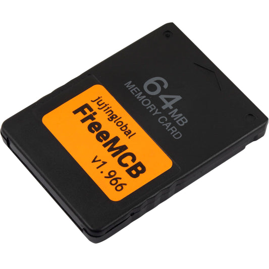 jujinglobal 64MB Boot Free Memory Card for PS2 - Plug & Play, Latest OPL Version, Black