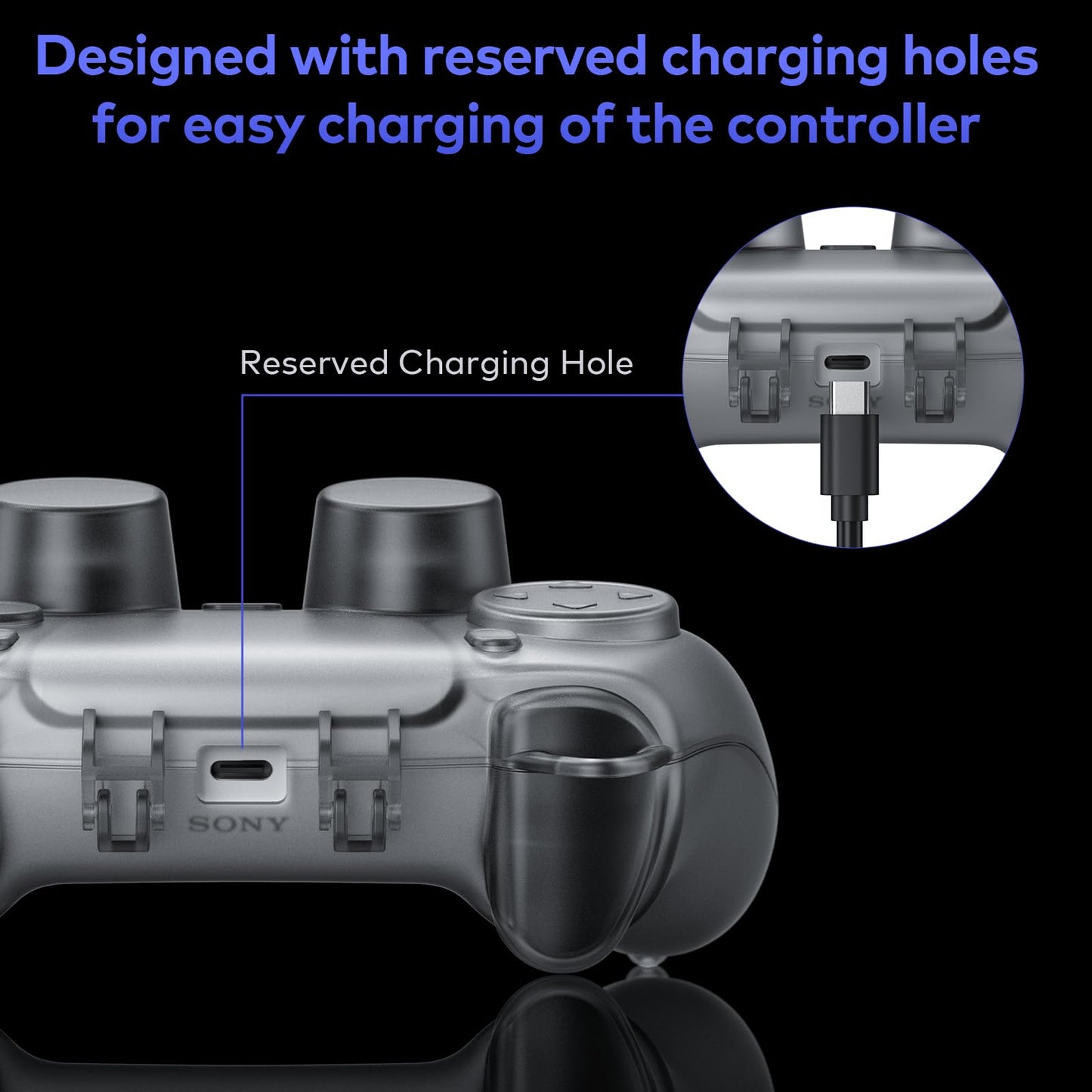 Tiiletzote PS5 Controller Case - Protective Travel Storage Bag, Black, Model T-CB16