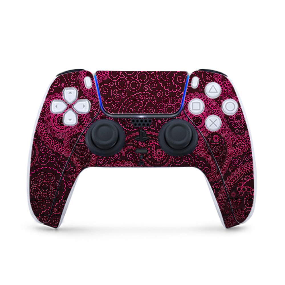MightySkins Gaming Skin for PS5 / PlayStation 5 Controller - Paisley | Protective Viny wrap | Easy to Apply and Change Style | Made in The USA