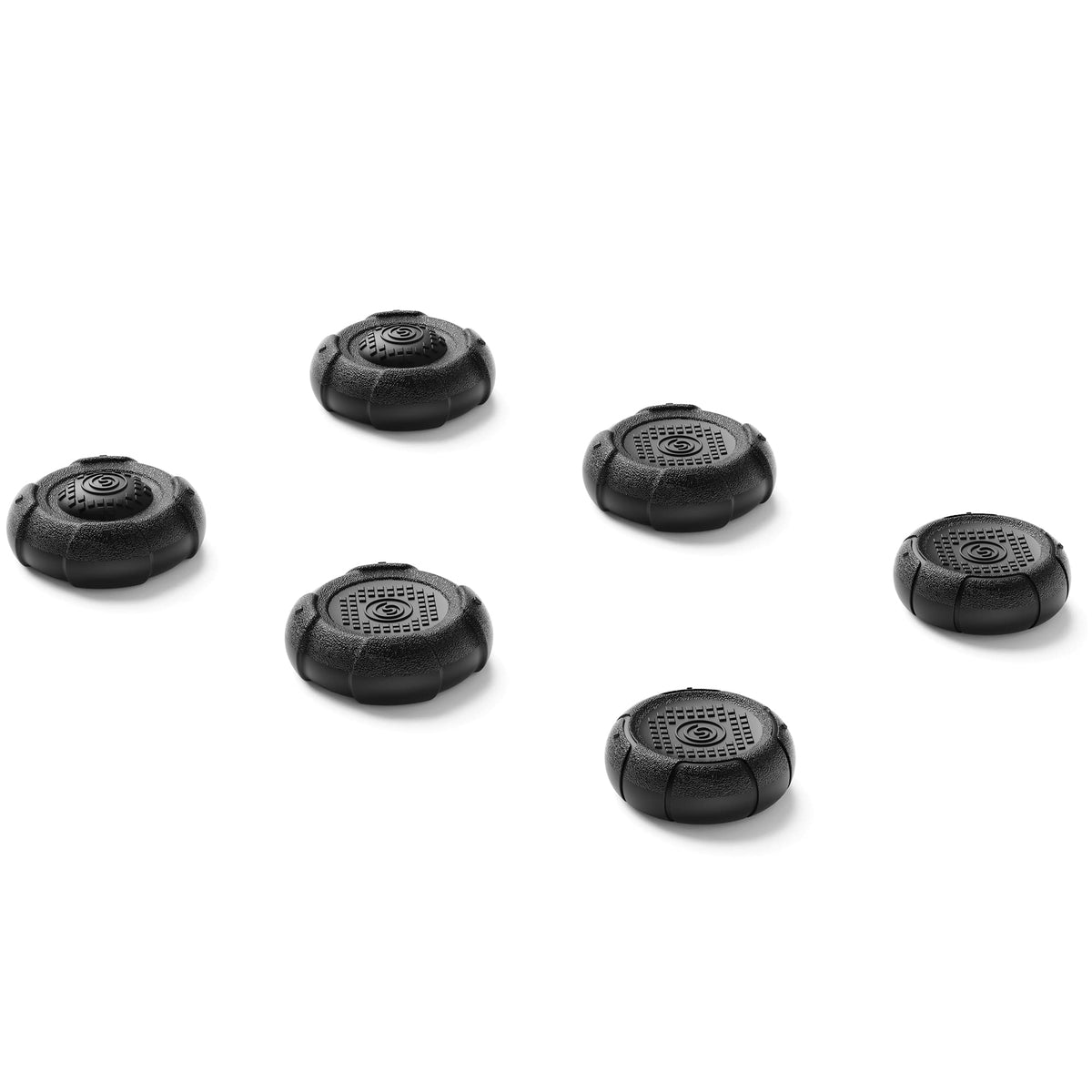 GeekShare Soft Silicone Thumb Grip Caps for Steam Deck Joystick Thumbsticks Cover Set Compatible with Steam Deck Only 3 Pairs / 6 Pcs (Black)