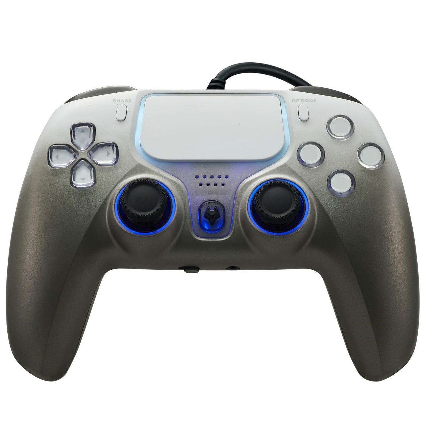 Wireless Controller for PS5 Compatible with PlayStation 5 /PS5 Pro/Slim/PC with Hall Effect Joysticks Back Paddles & Macro Bluetooth 5.0 Turbo Dual Vibration 6-Axis Gyro RGB Ring 1000mAh 3.5mm Audio Jack PS5 Pro Controller Gamepad with Speaker