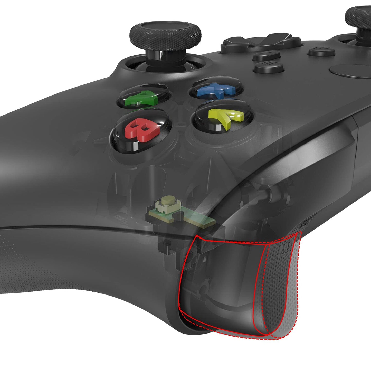 eXtremeRate Clicky Hair Trigger Kit for Xbox Series X & S Controller LT RT Shoulder Buttons Custom Accessories Flashshot Trigger Stop Flex Cable for Xbox Series X/S Xbox Core Wireless Controller
